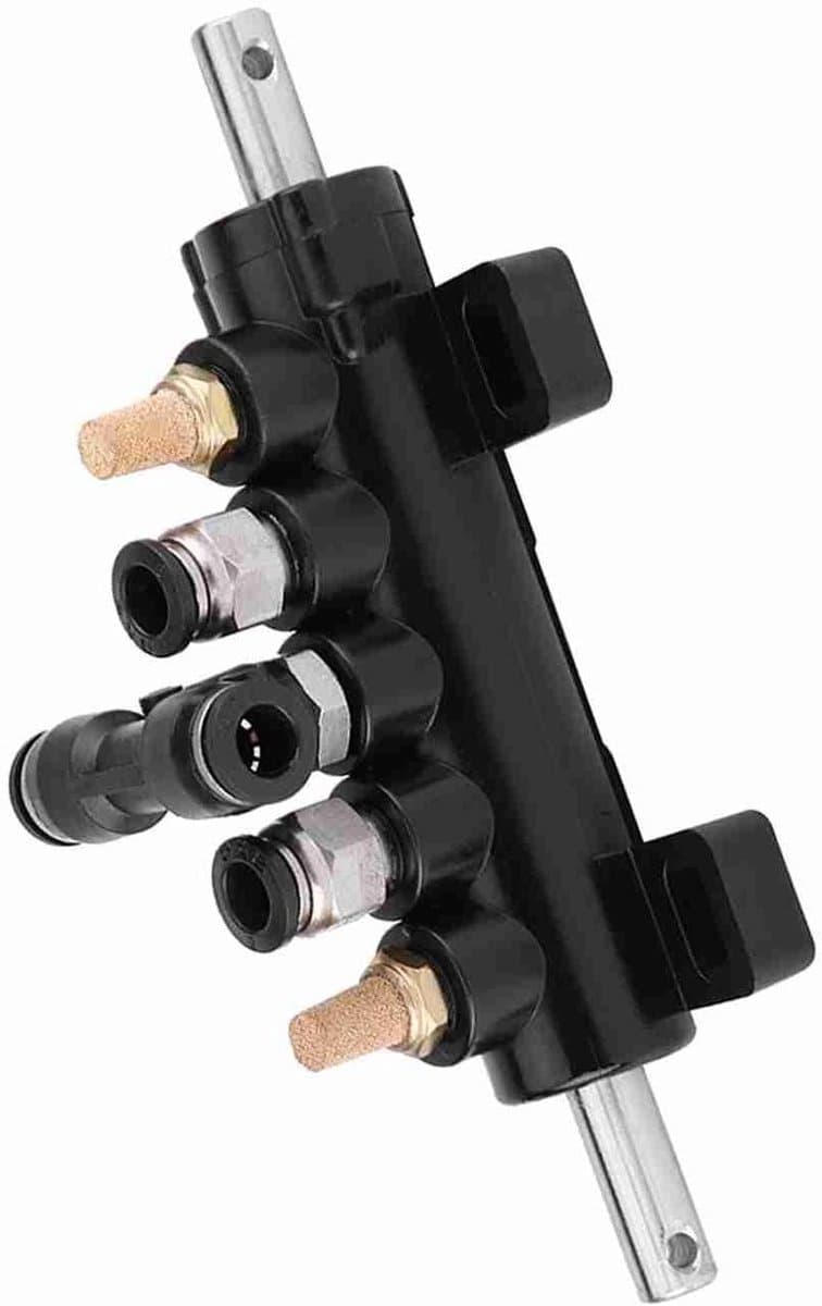 Luchtventiel met Voetbediening - Bandenwissel Oplossing - Efficiënt Banden Wisselen - Handsfree Bediening - 8mm Buis Diameter - Zwart en Zilver