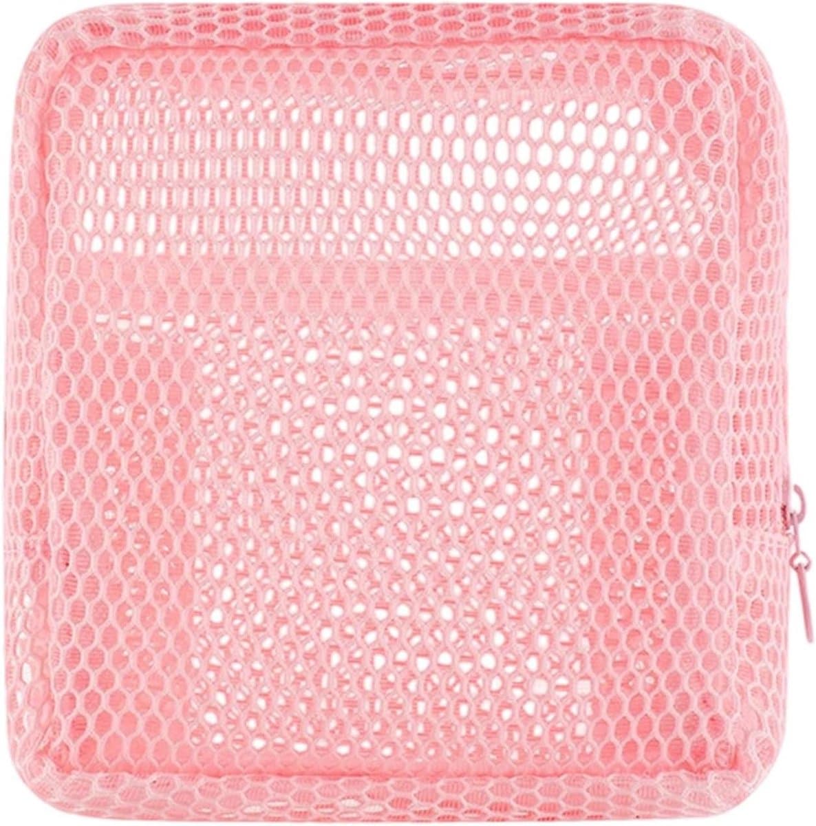 Cosmetica Tasjes - Opbergzakjes Mesh - Reis Organisatie - Ademend Materiaal - 13 x 13 cm - Meerdere Kleuren
