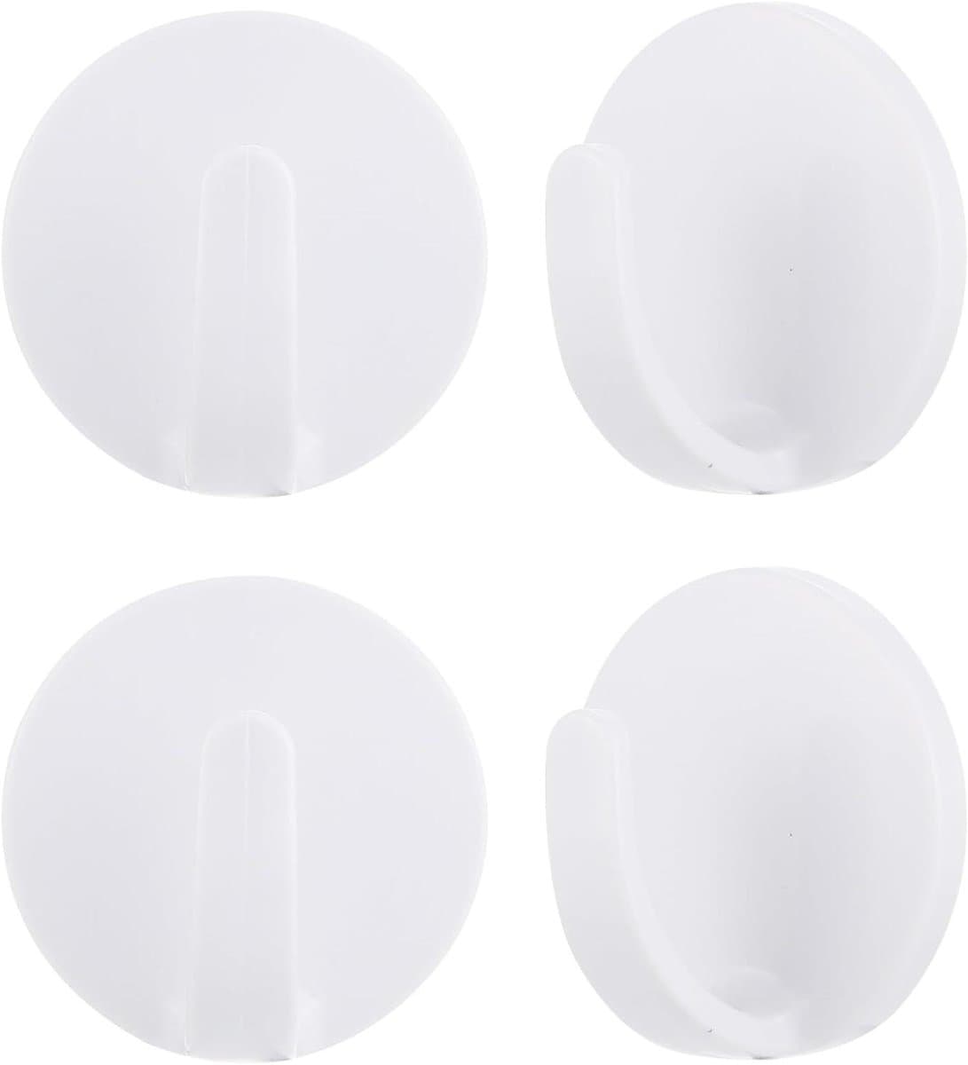 Magnetische Haken - Magneethaken Koelkast - Keuken Organiseren - Fijn Gepolijst Oppervlak - 44 x 44 x 27 mm - Wit
