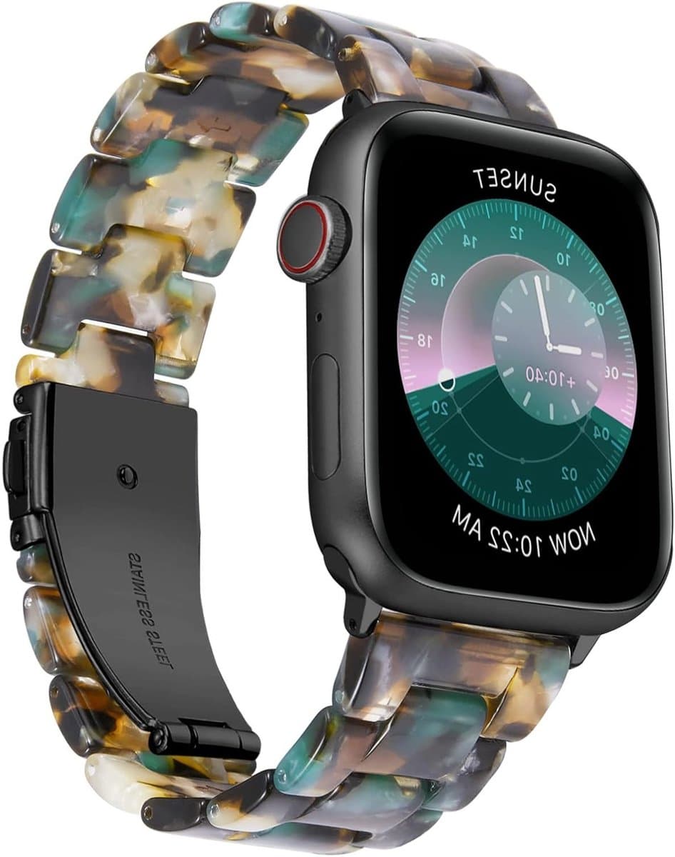 Compatibele Hars Horlogeband voor Apple Watch 38-49mm - Dames Armband voor iWatch Serie 1-11, Ultra en SE Modellen