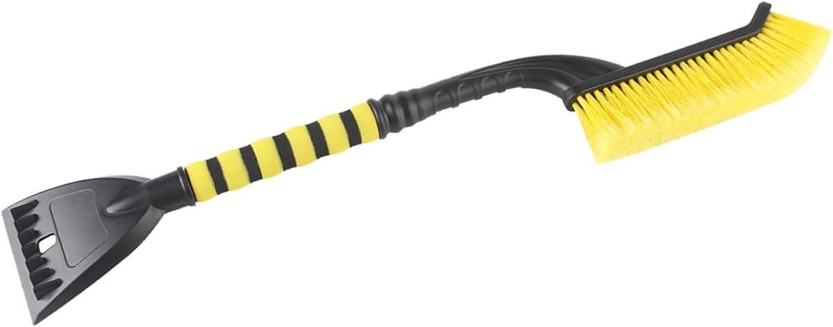 Sneeuwborstel IJskrabber - Auto Wintergereedschap - Ruiten Reinigen - Ergonomische Grip - 40 cm Lengte - Zwart