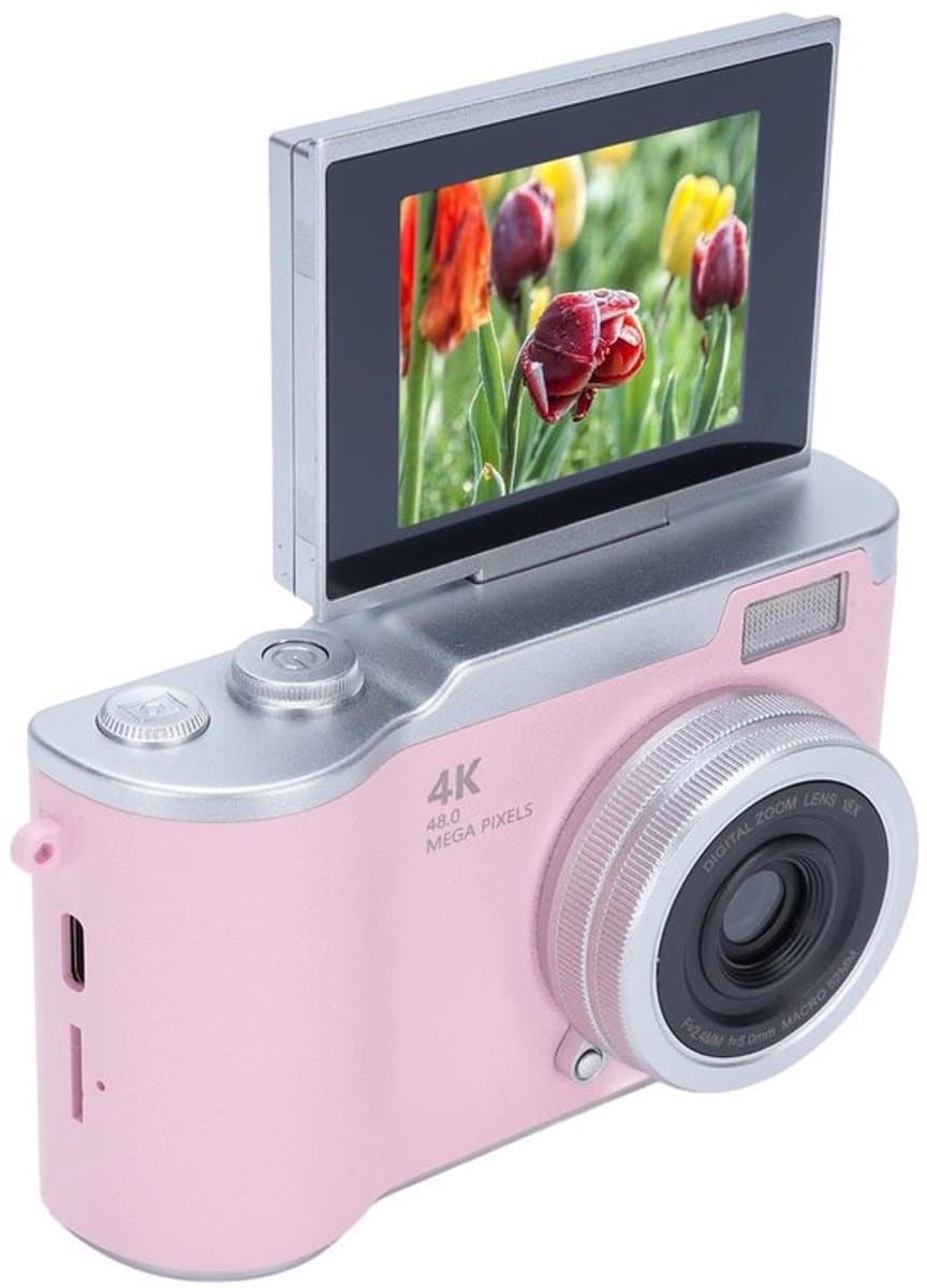 Digitale camera met 1080p, 48 megapixel, 2,4 inch HD-scherm, 8x elektronische zoom en videocamera voor buitenfotografie