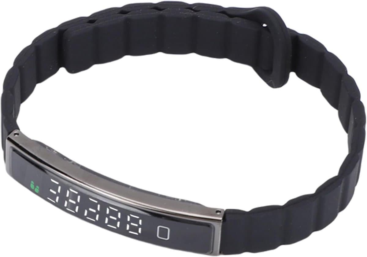 Slimme Activiteitenarmband - Fitness Tracker met Stappenteller, Waterdicht en Geschikt voor Sporten, Inclusief Externe Fotofunctie (Zwart)