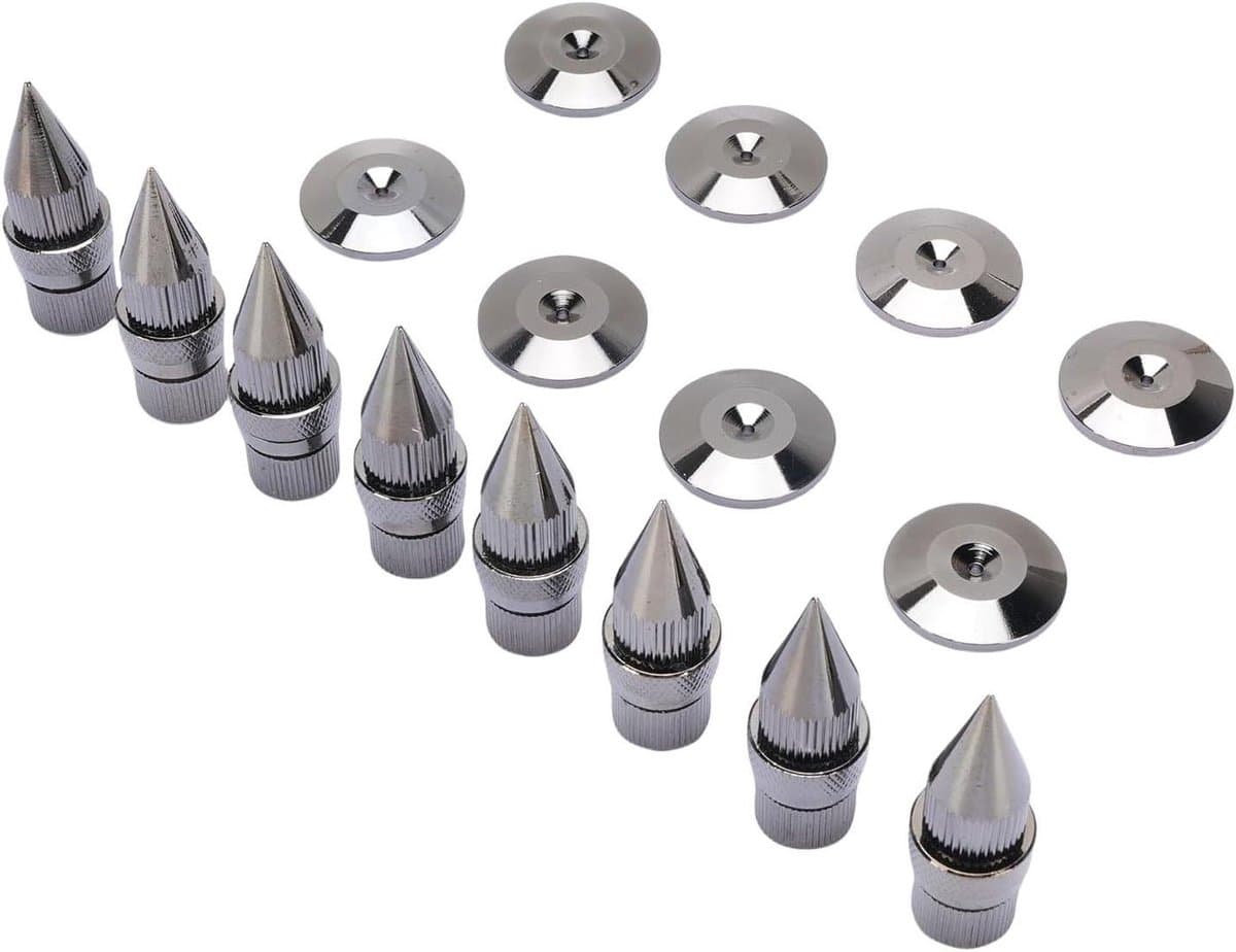 Speaker Spike Set - Isolatievoeten - Audio Verbetering - Verstelbare Hoogte - 8 Stuks - Koper