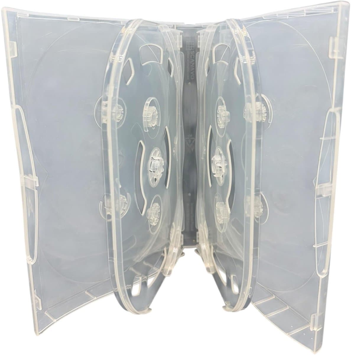 Dailygoods - Dailygoody - DVD/Blu-ray Case - Transparant - 36mm - Geschikt voor 10 Schijven - Bescherming - Opbergoplossing - Duurzaam