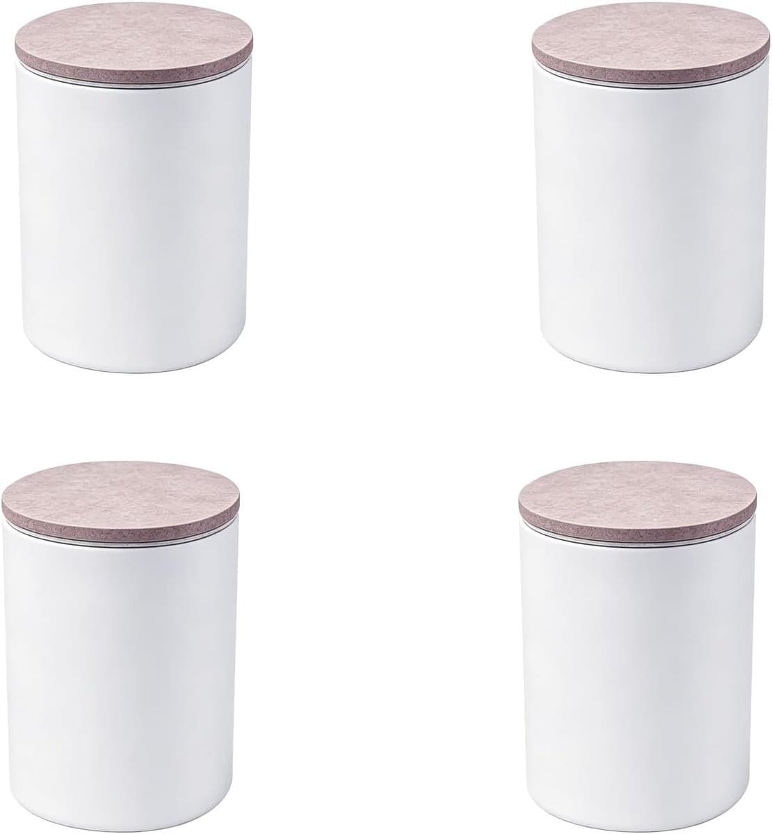 Meubelverhoger van koolstofstaal, 4 stuks meubelpoten om te lijmen, banken en kasten hoger, zwaarlast bedverhoger, diameter 6 cm, voegt 10 cm hoogte toe aan bedden, rond, wit