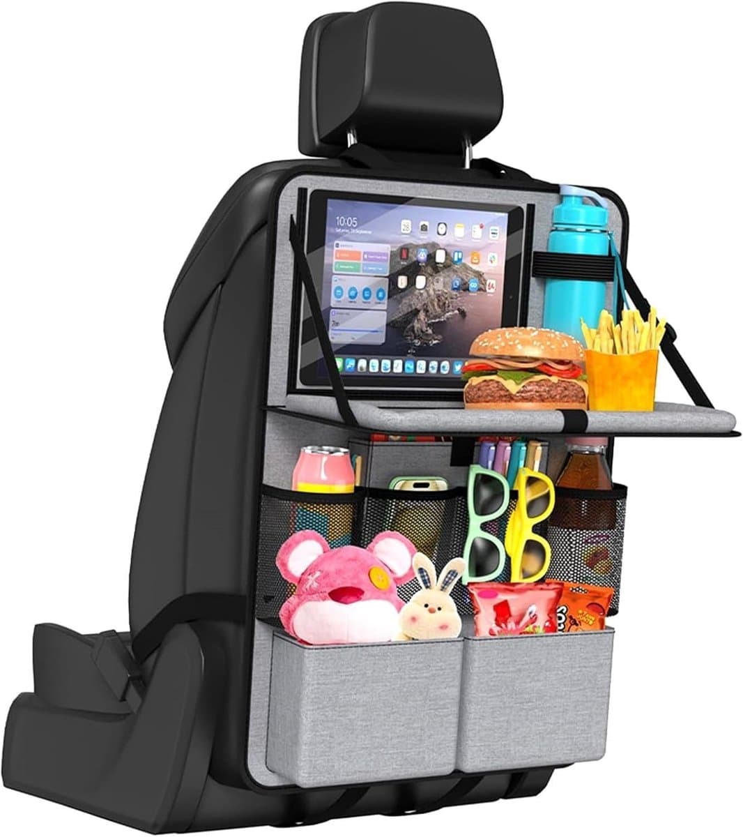 Achterbank Organizer voor Auto met Tabletvak en Opvouwbare Tafel voor Reizen en Dagelijks Gebruik