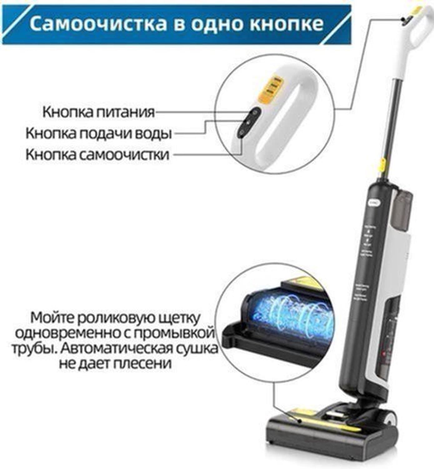 Steelstofzuiger Draadloos - Steelstofzuiger - Stofzuiger - Steelstofzuiger Snoerloos - Krachtige Zuigkracht - 6200Pa - 180W - 80dB - 2600mAh