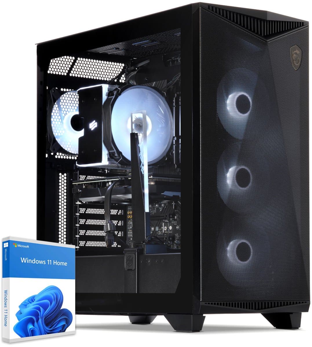 Sedatech Advanced Gaming PC ATX ARGB • AMD Ryzen 5 7500F 6x 3.7GHz • Geforce RTX5060Ti • 32Gb DDR5 • 2Tb SSD M.2 • WiFi • Bluetooth, USB C • Windows 11 • Desktop computer