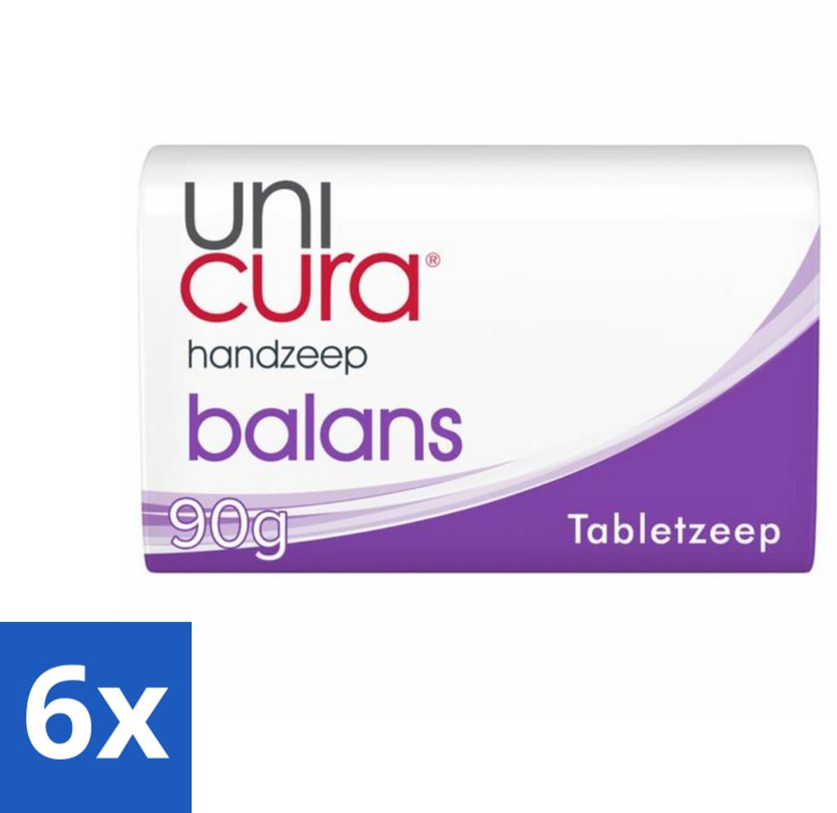 Unicura Tabletzeep Anti Bacterieel Balans 180 gr - Voordeelverpakking - 6 stuks