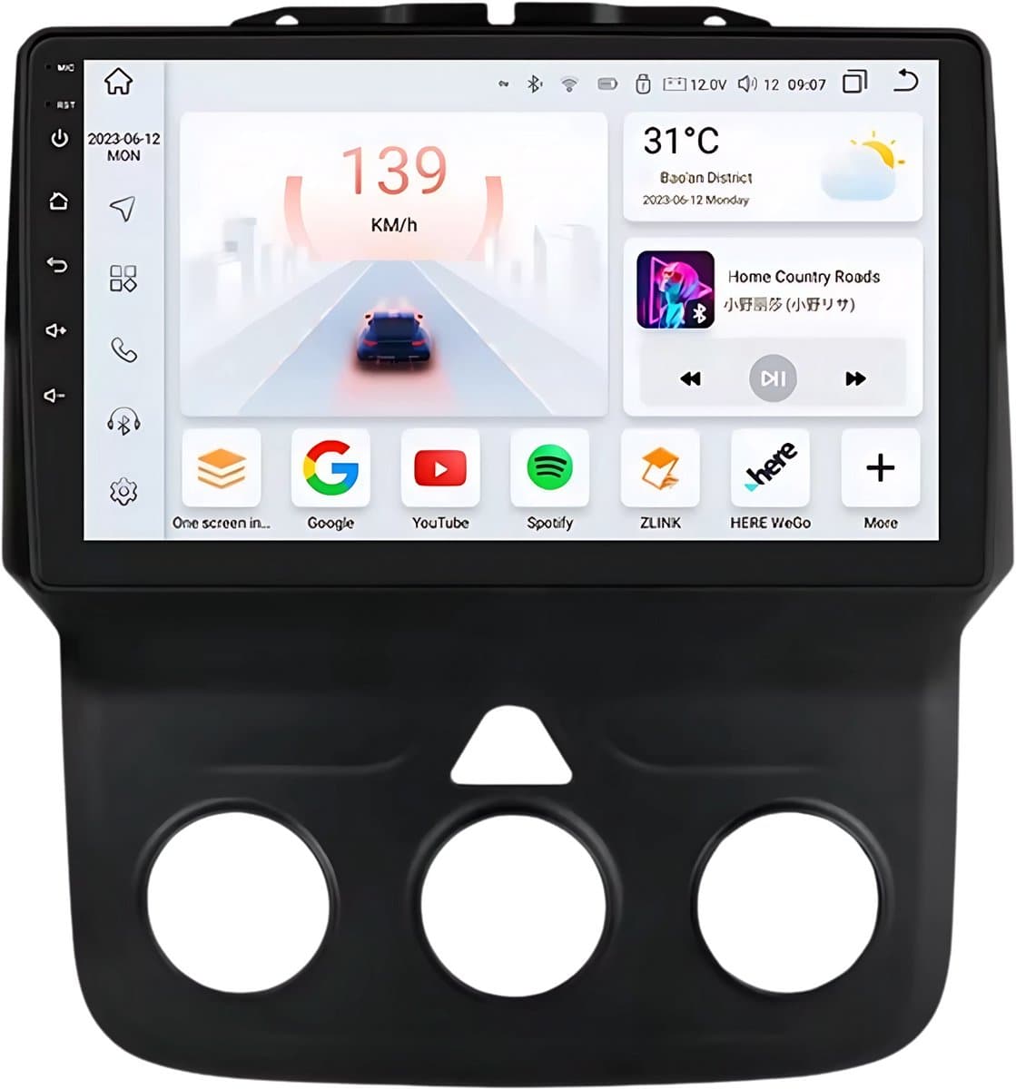Autoradio met bluetooth - Carplay - Voor Dodge Ram 1500/ 2500/ 3500 (2013-2018) - Geschikt voor Apple en Android - Stereo - Navigatie - Navigatiesysteem auto - 3GB 32GB