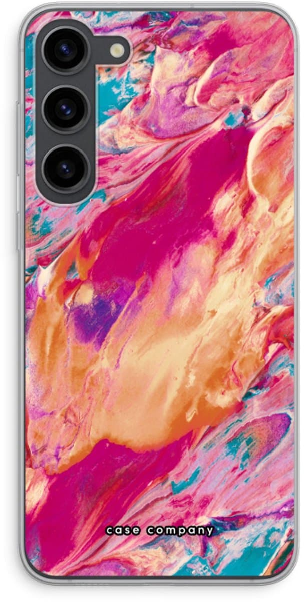 Case Company® - Hoesje geschikt voor Samsung Galaxy S23 Plus hoesje - Pastel Echoes - Soft Cover Telefoonhoesje - Bescherming aan alle Kanten en Schermrand