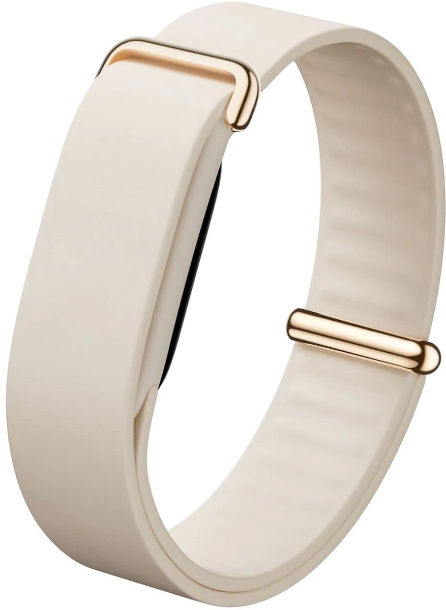 Google Fitbit Air Elevated SoftFlex Band, Porcelain, Maat: 130 - 210 mm