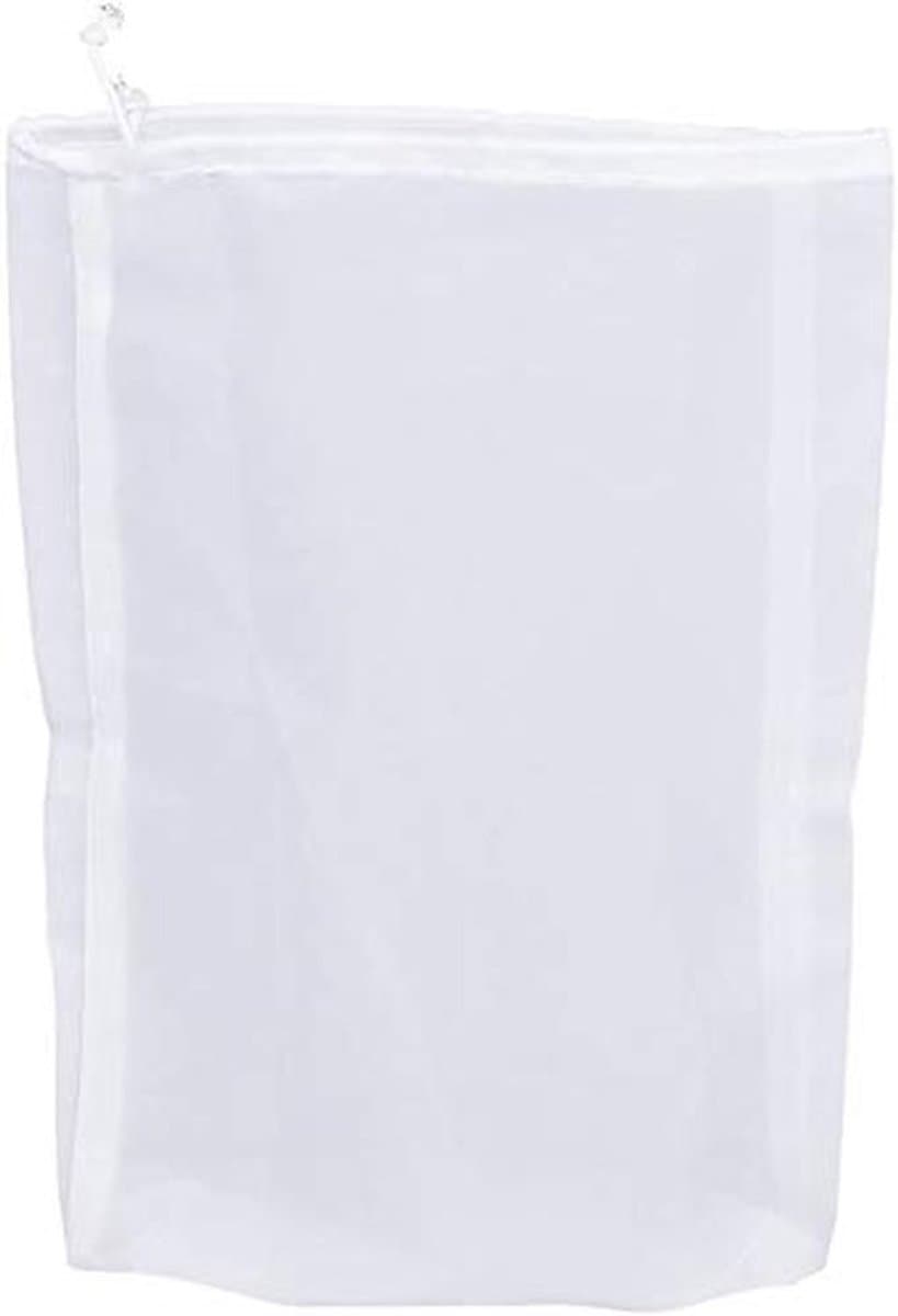 Dailygoods- Filterzak Herbruikbaar 30 x 45 cm - Voedsel Filterzak - Nylon Fijne Mesh - Geschikt voor Amandelmelk - Hittebestendig - Duurzaam Polyamide - Zeefzak