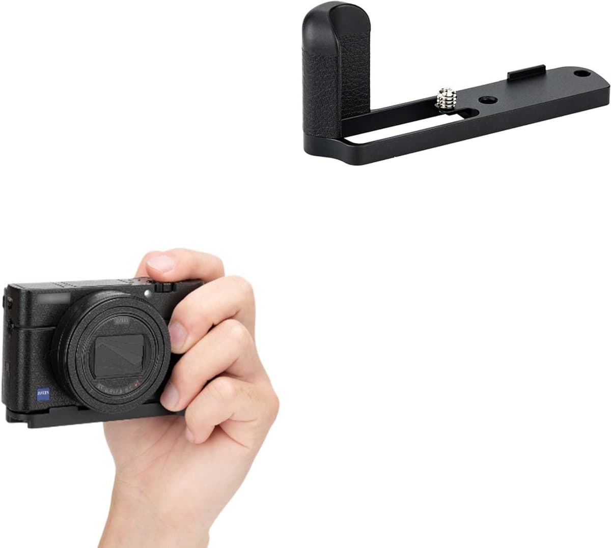 Aluminium Camera Handgreep voor Sony RX100VII en RX100M7 - Verbeter Grip en Stabiliteit voor Fotografie en Videografie