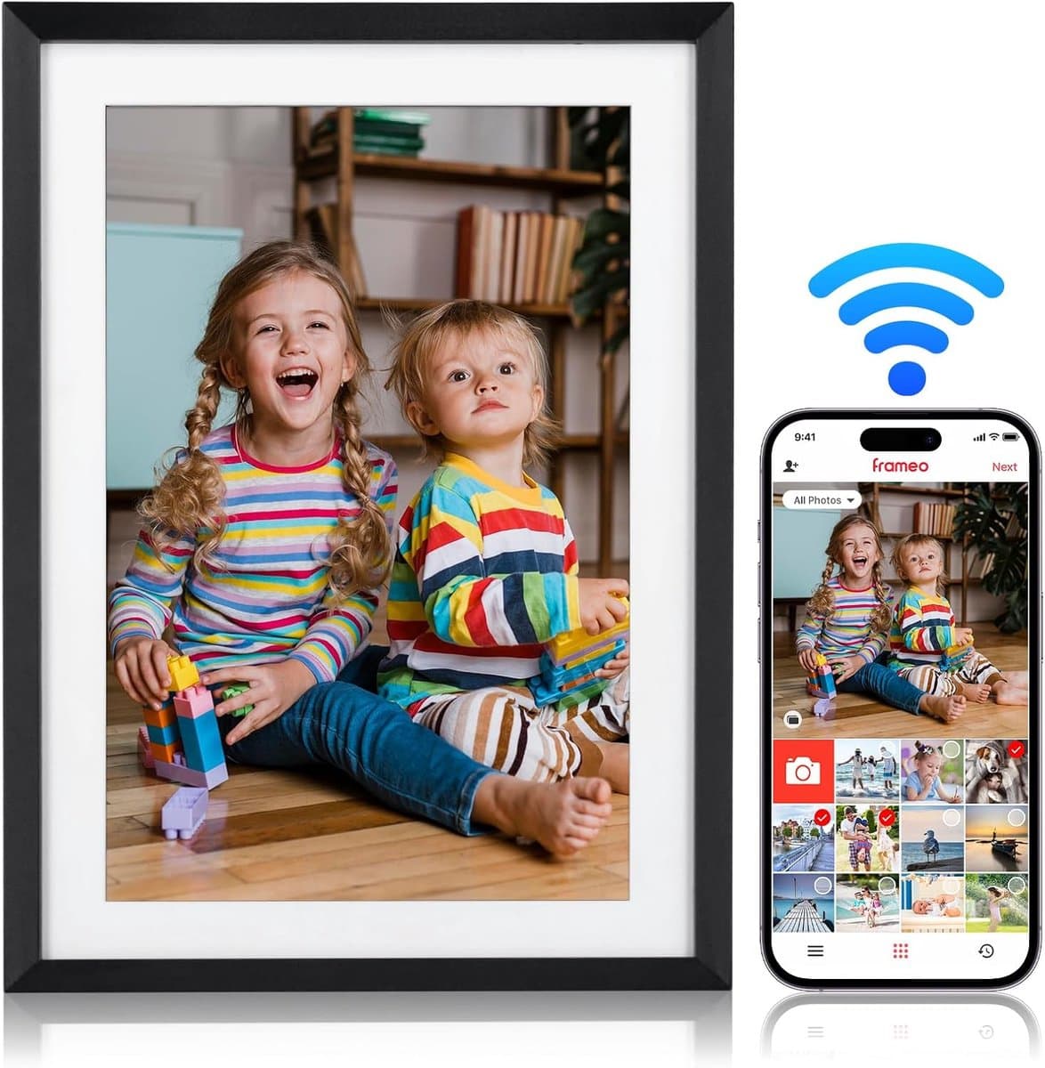 Digitale Fotolijst met Wifi - Fotokader - Fotopresentatie