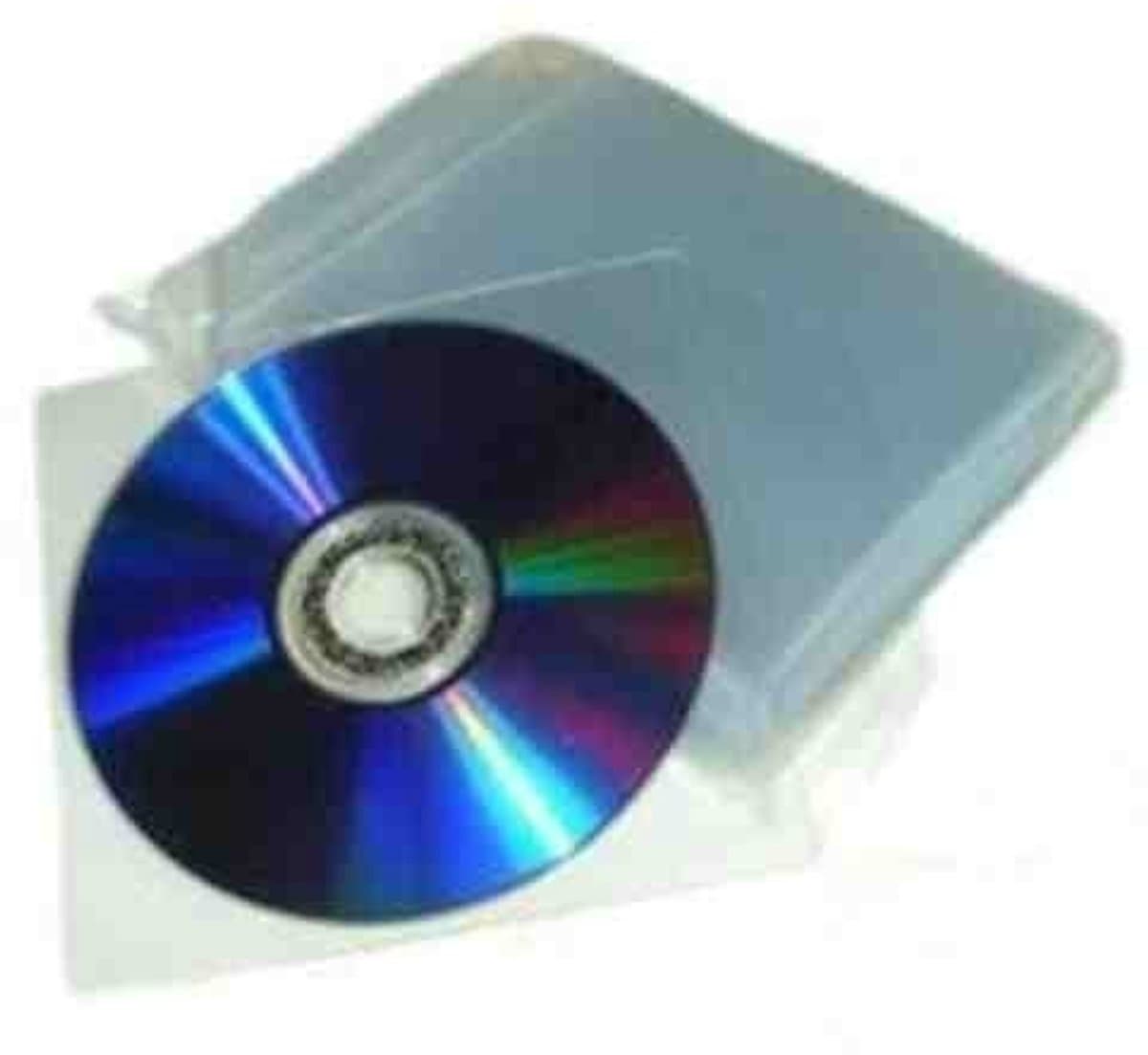 Dailygoods- CD/DVD Hoesjes 100 Stuks - Transparante PVC Hoezen - Bescherming - Opslag - 80 Micron - Ruimtebesparend - Cd Dvd Opbergdozen