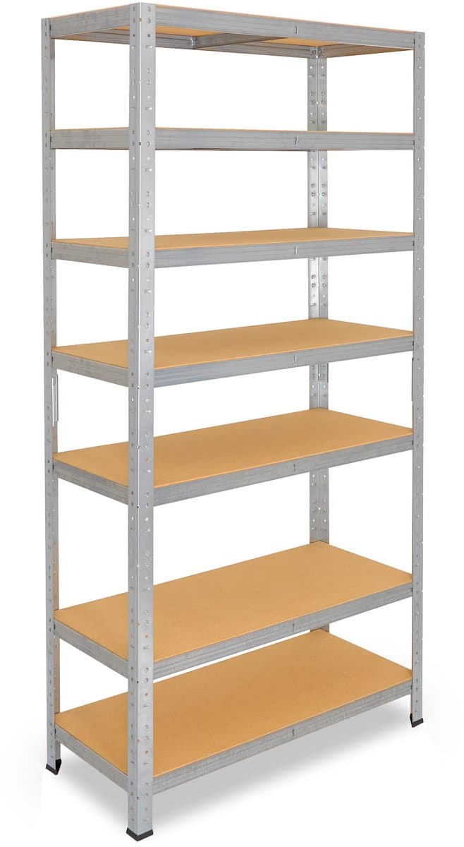 Shelfplaza HOME metalen stellingkast - 200x90x23 cm - verzinkt - 7 planken