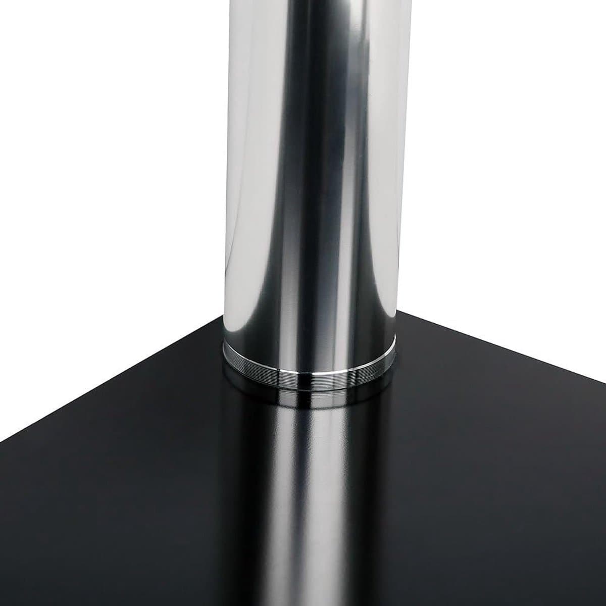 Gladde Glas TV Tafel 80 cm - Verhoging voor Monitor en TV - Zwart - Max 30 kg