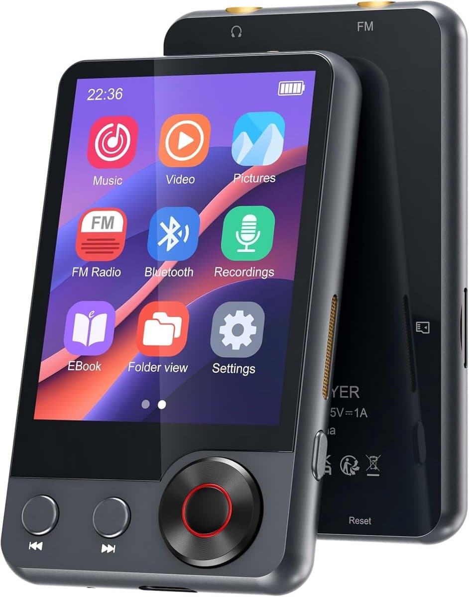 MP3 Speler Bluetooth - FM-Radio - koptelefoon