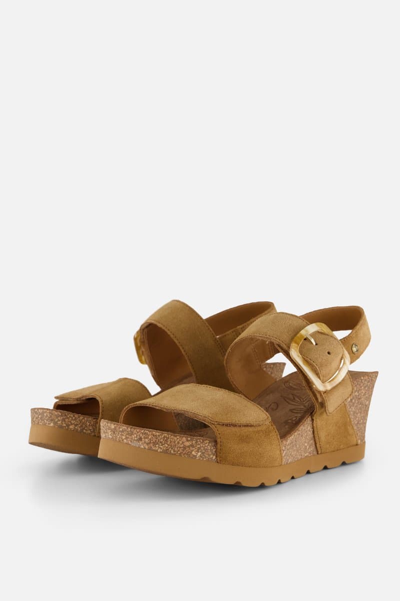 Panama Jack Valle Sandalen bruin Suede - Maat 41
