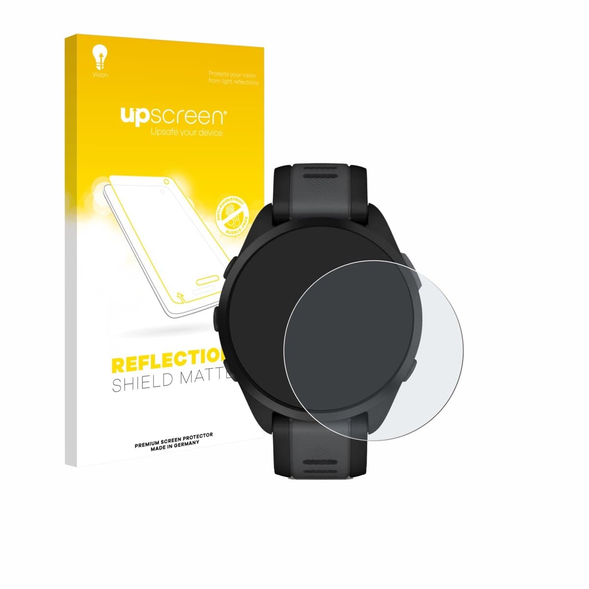 upscreen - Screenprotector voor Garmin Forerunner 165 Music - Folie Beschermfolie anti glare matte