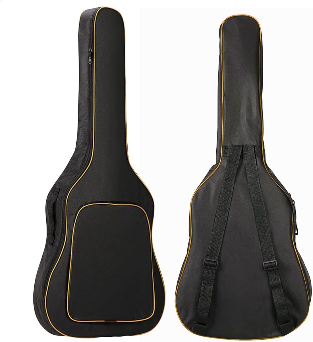 Gitaar Rugzak - Gitaartashoes - Muziek Transport - Waterdicht Oxford Materiaal - 45x35x5 cm - Zwart Oranje