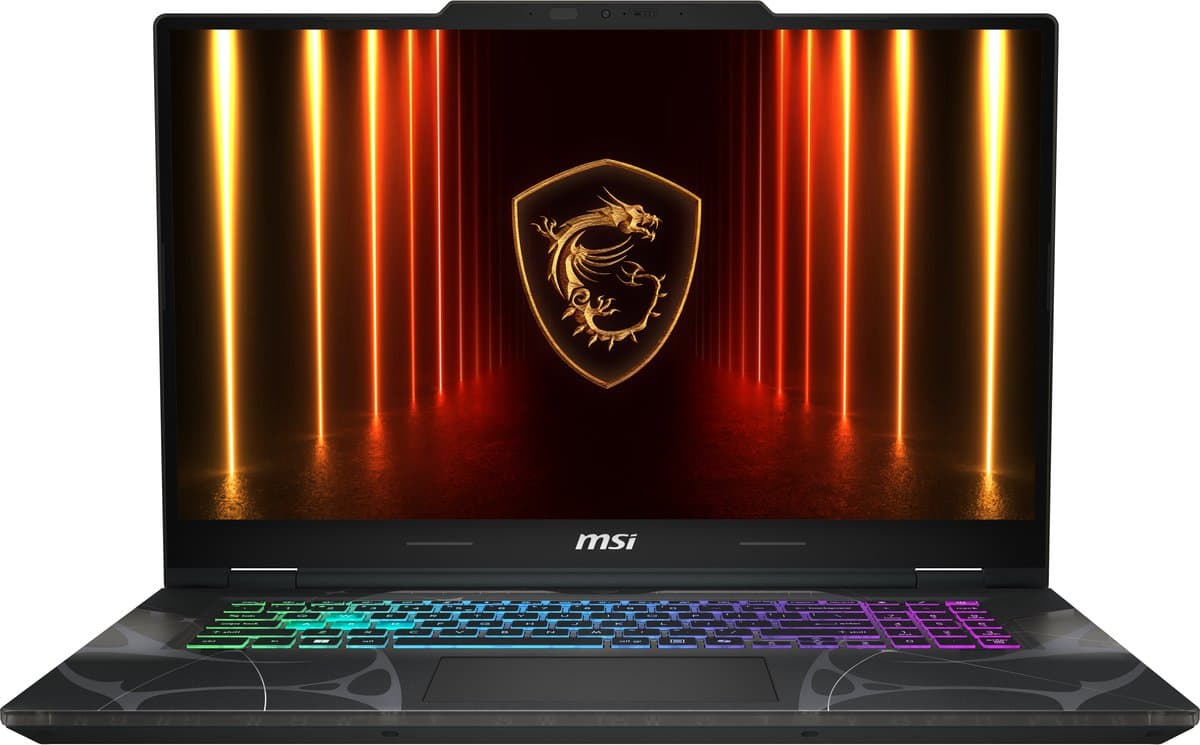 MSI Cyborg 17 B2RWEKG-023NL laptop met Intel Core 7 240H, 43,9 cm (17,3") Full HD, 16 GB DDR5-SDRAM, 512 GB SSD, NVIDIA GeForce RTX 5050, Wi-Fi 6E (802.11ax), Windows - QWERTY-toetsenbord
