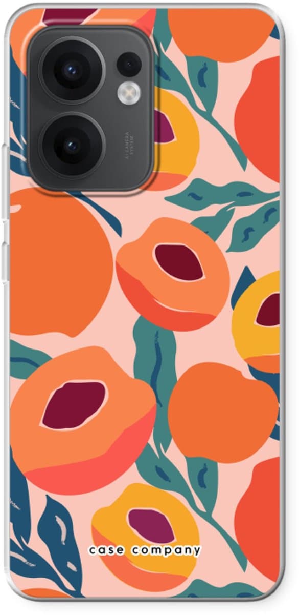 Case Company® - Hoesje geschikt voor Oppo Reno13 F hoesje - Perzik - Soft Cover Telefoonhoesje - Bescherming aan alle Kanten en Schermrand