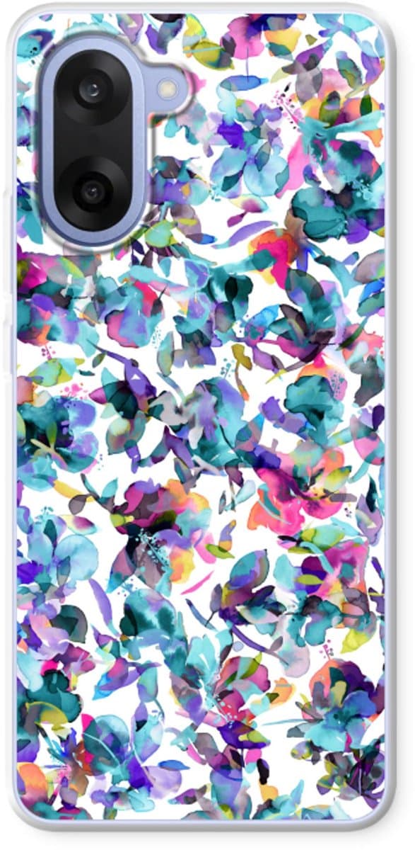 Case Company® - Hoesje geschikt voor OnePlus Nord CE5 hoesje - Hibiscus Flowers - Soft Cover Telefoonhoesje - Bescherming aan alle Kanten en Schermrand