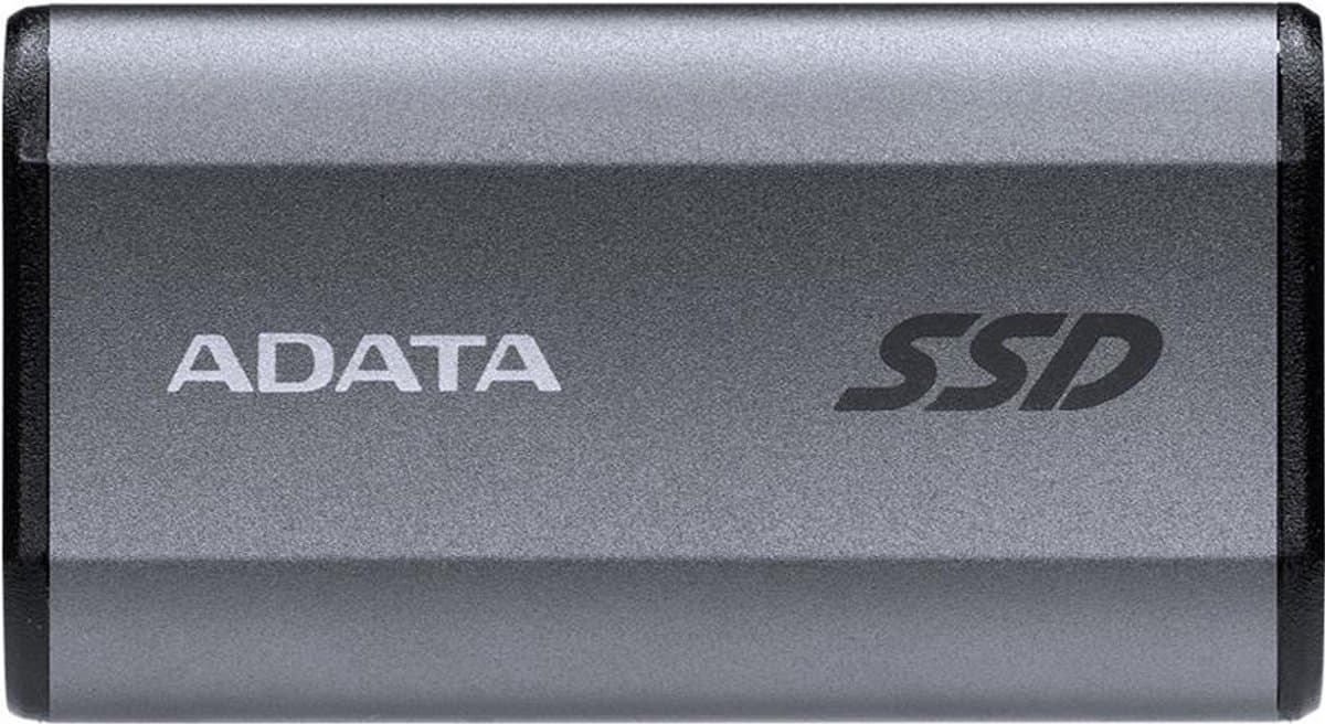 ADATA SE880 - SSD - 4TB - extern (tragbar) - USB 3,2 Gen 2x2 (USB-C Steckverbinder) - Titanium Gray (AELI-SE880-4TCGY)