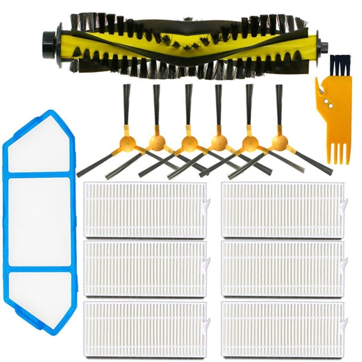 Geschikt voor NEATSVOR X500 Stofzuiger HEPA Filter Dweildoek Zijborstel Rolborstel