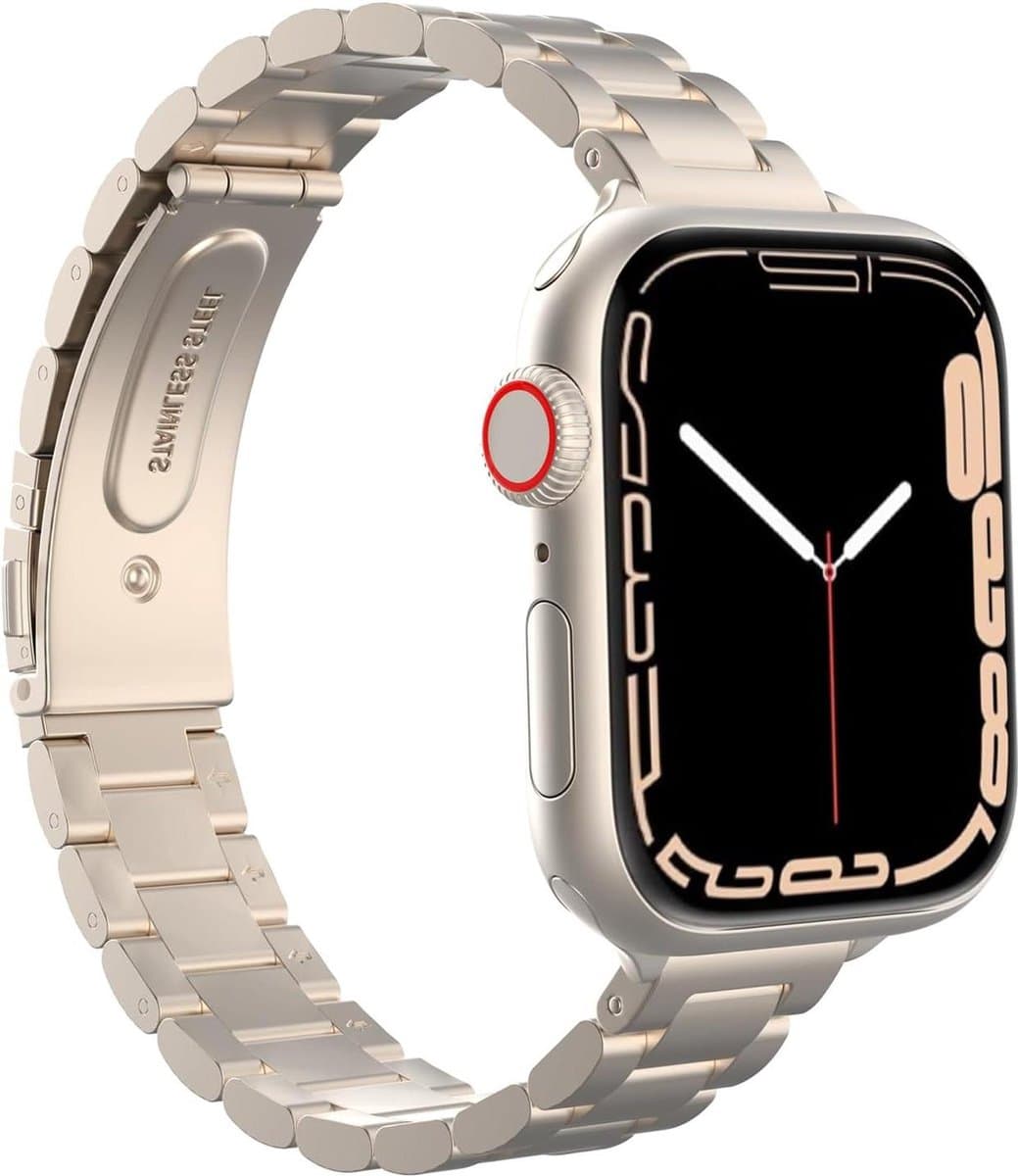 Dunne band compatibel met Apple Watch Ultra 2 - roestvrijstalen polsband - verstelbare band - iWatch Ultra 2 1 Series - 49 mm 45 mm 44 mm 42 mm 41 mm 40 mm 38 mm
