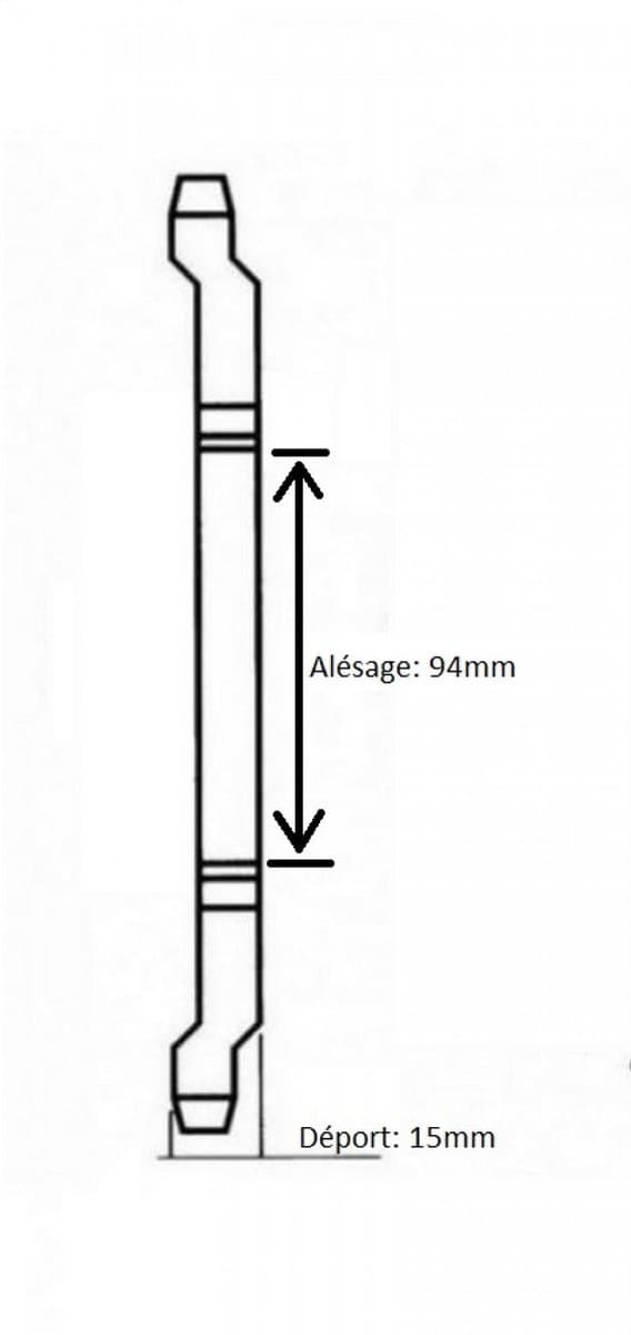 Charvin-tandwiel voor Peugeot 50, 56 tanden, steek 415, ø94 mm, nieuw
