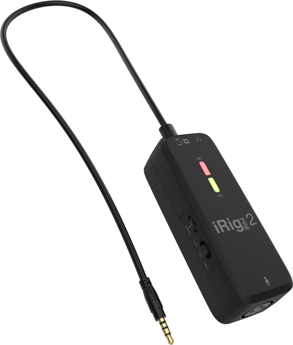 IK Multimedia iRig Pre 2 Mobiele Microfooninterface