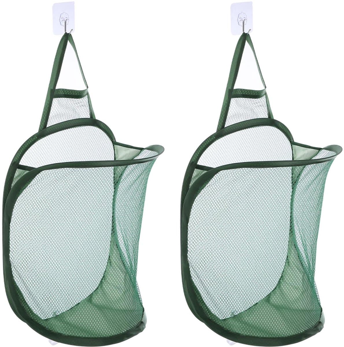 Dailygoods - 2 Stuks Hangende Waszakken van Mesh voor Vuile Kleding
