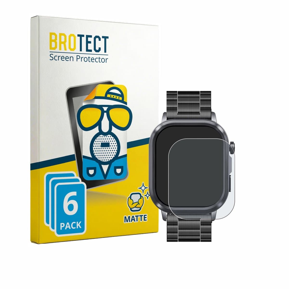 BROTECT - Screenprotector voor Knauermann Pro 4 2026 (rechthoekig) - Folie Beschermfolie matte 6 Stuks