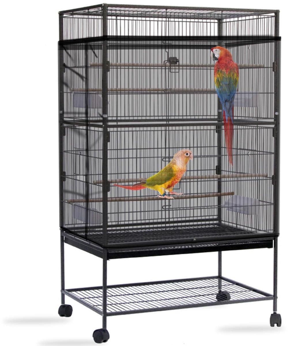 Omgoods - Grote Vogelkooi Deksel - Verstelbare Nylon Mesh Bescherming voor Vogels