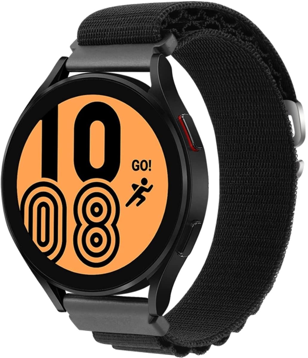 Voor Garmin Forerunner 255S / Venu 2S universele nylon horlogeband (zwart)