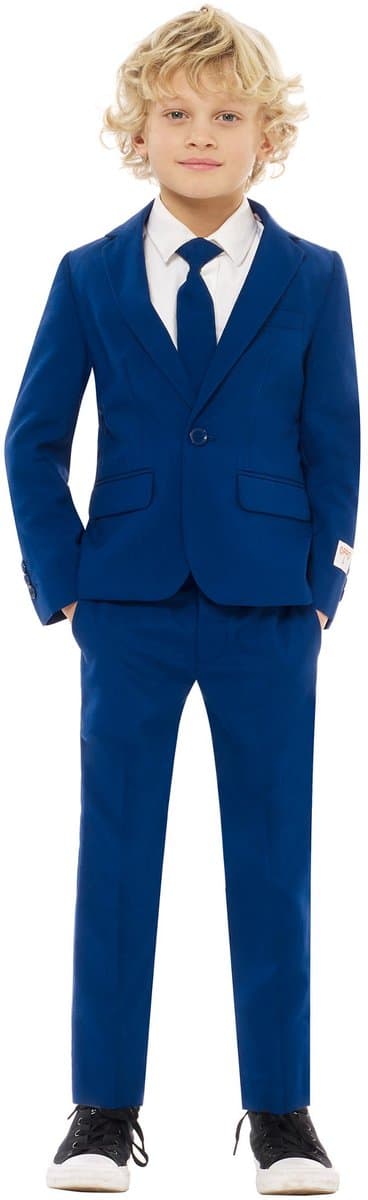 OppoSuits Navy Royale - Jongens Kostuum - Blauw - Feest - Maat 98/104