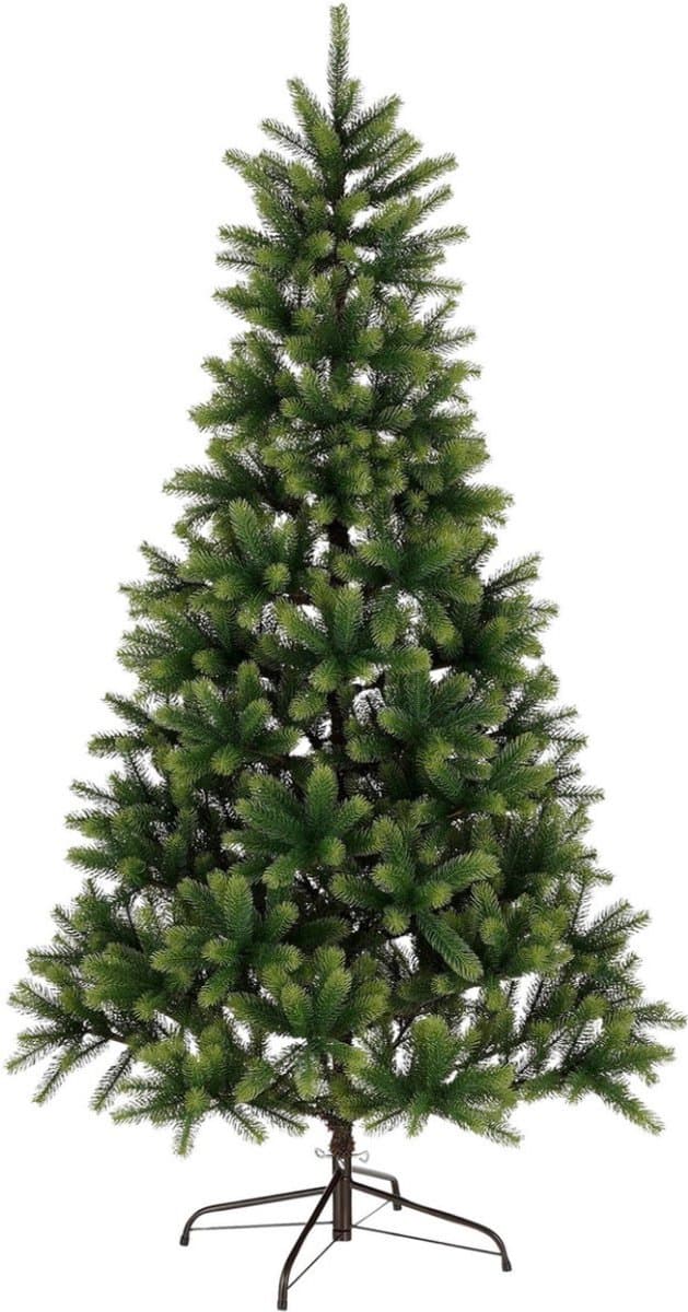 Black Box Trees Nagoya Kerstboom - Kerstversiering met Volle en Natuurlijke Uitstraling - Kunstboom met 738 Takken voor Binnen - Snel en Makkelijk op te Zetten - H150 x Ø91 cm - Groen