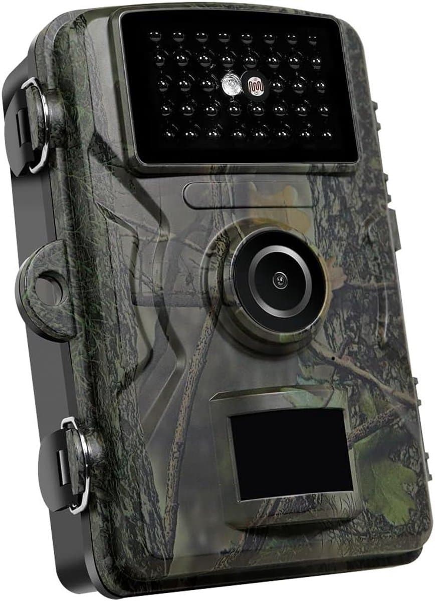 Wildcamera Nachtzicht - Trailcamera Jachtcamera - Dieren Observeren - Bewegingsdetectie Warmtesensor - 90 Graden Kijkhoek - Zwart