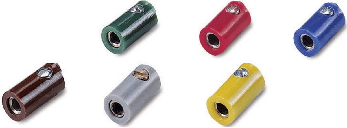 Modelspoor mof 2.6 mm 100 stuk(s) Zonder dwarsgat Zwart
