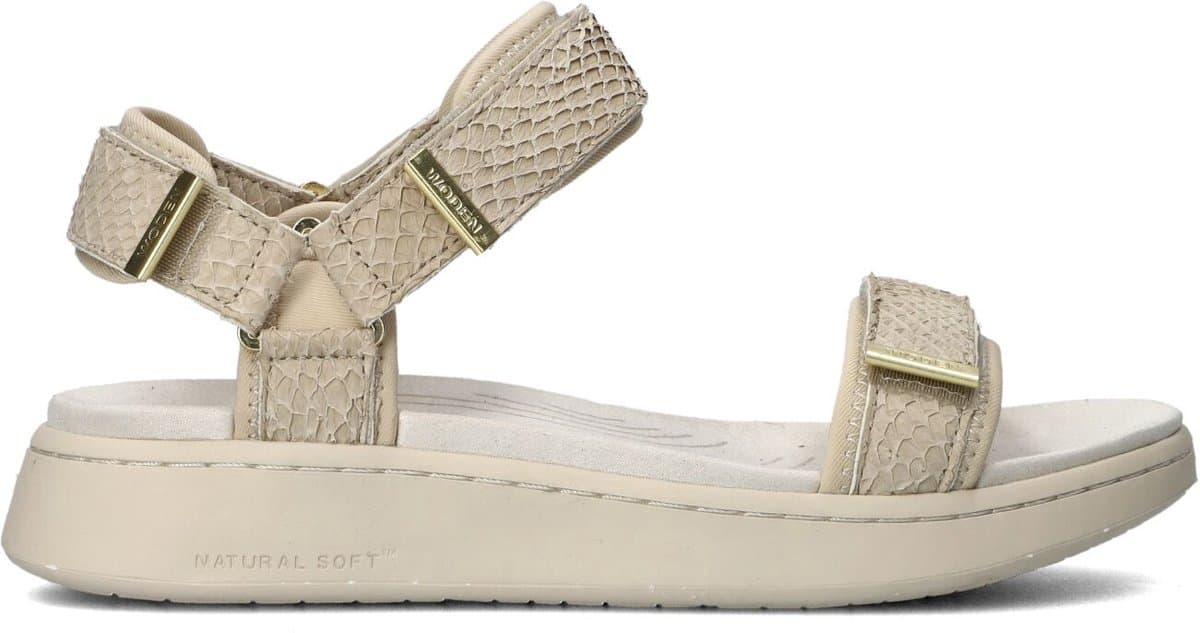 Woden Line Fish Sandalen - Dames - Gebroken wit - Maat 39
