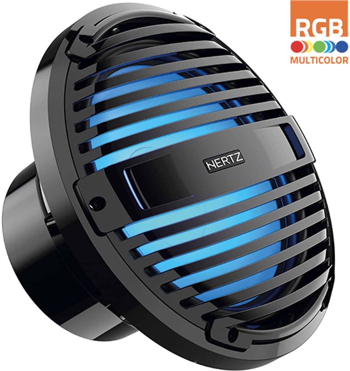 Hertz HMS 10 B2-LD-C - 10" Marine subwoofer 2 Ohm zwart RGB LED