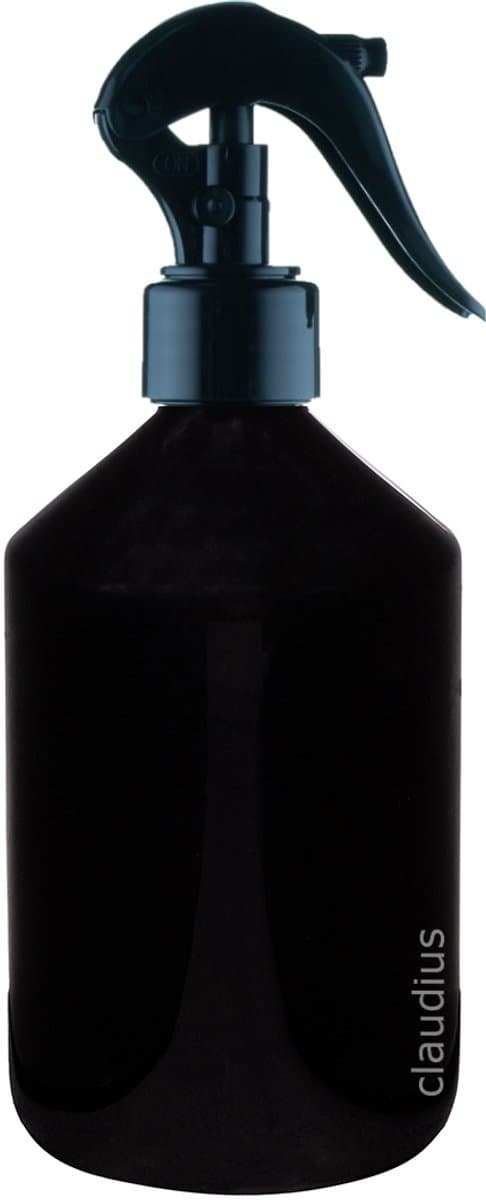 Lege Plastic Fles 500 ml zwart met Luxe spraykop - set van 10 stuks - navulbaar - leeg