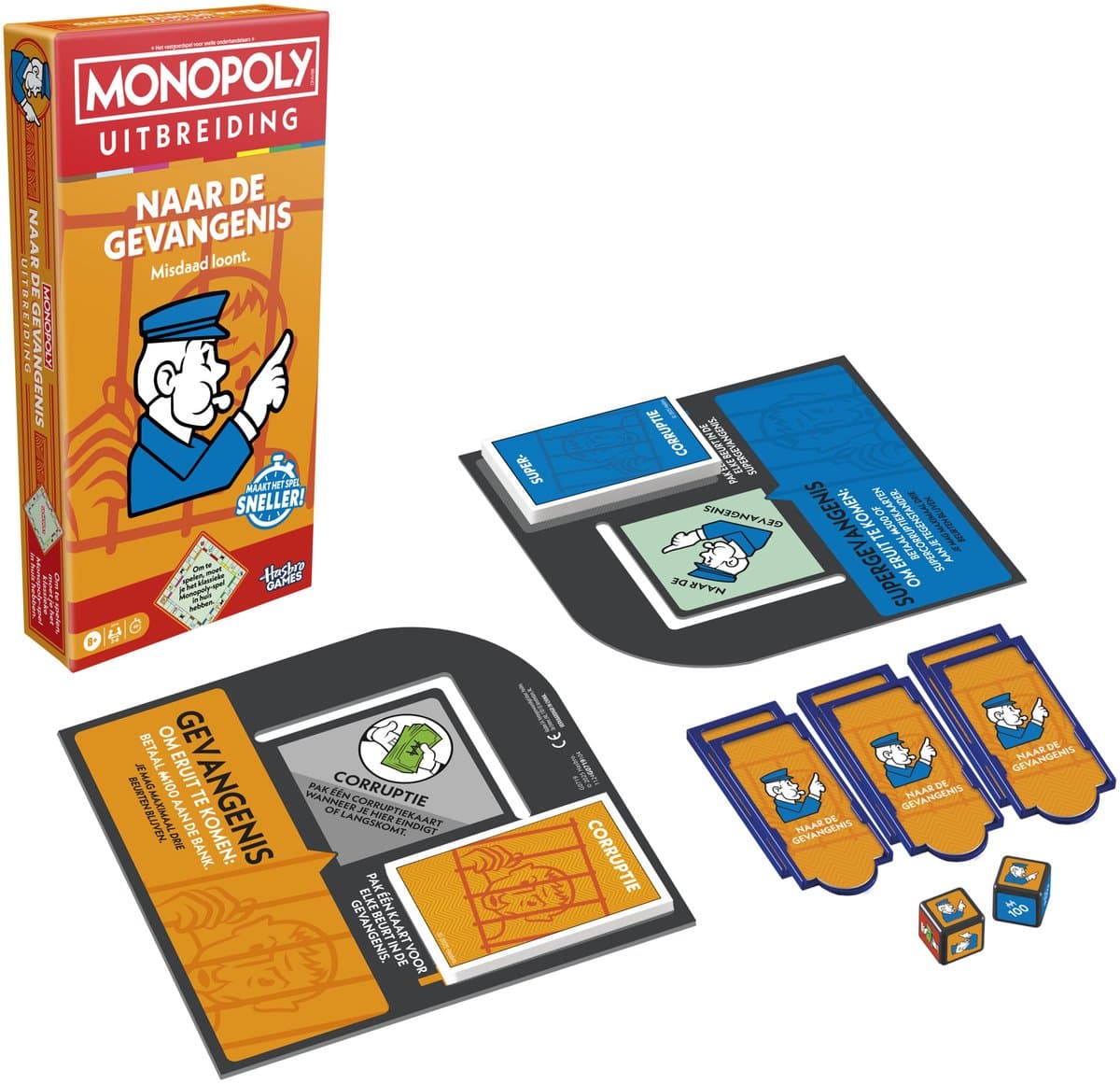 Hasbro Monopoly ga naar de gevangenis uitbreidingsspel - 2-6 spelers, 40 minuten