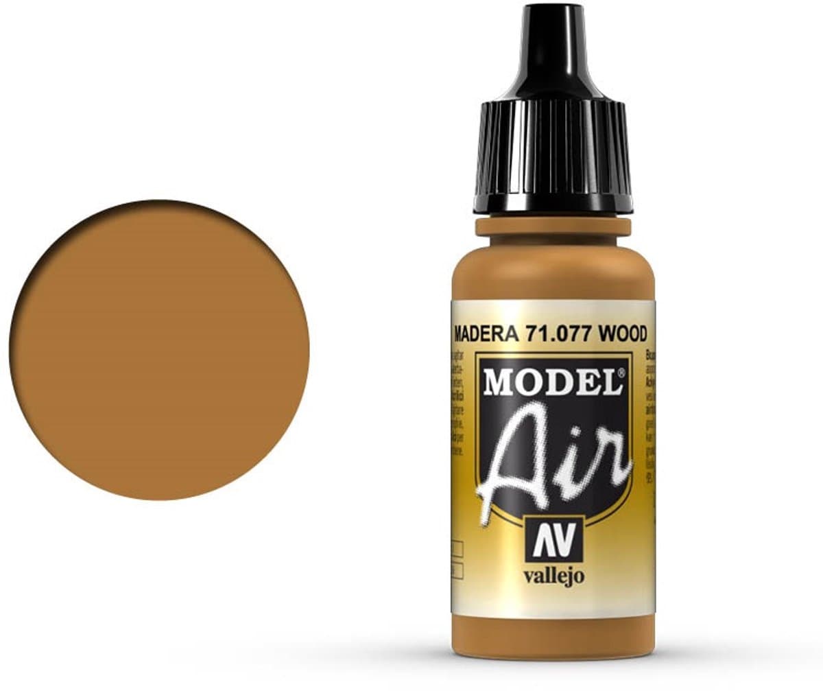 Vallejo Hobbyverf Acrylverf - 71077 Model Air Wood - Acryl Verf flesje - 17 ml
