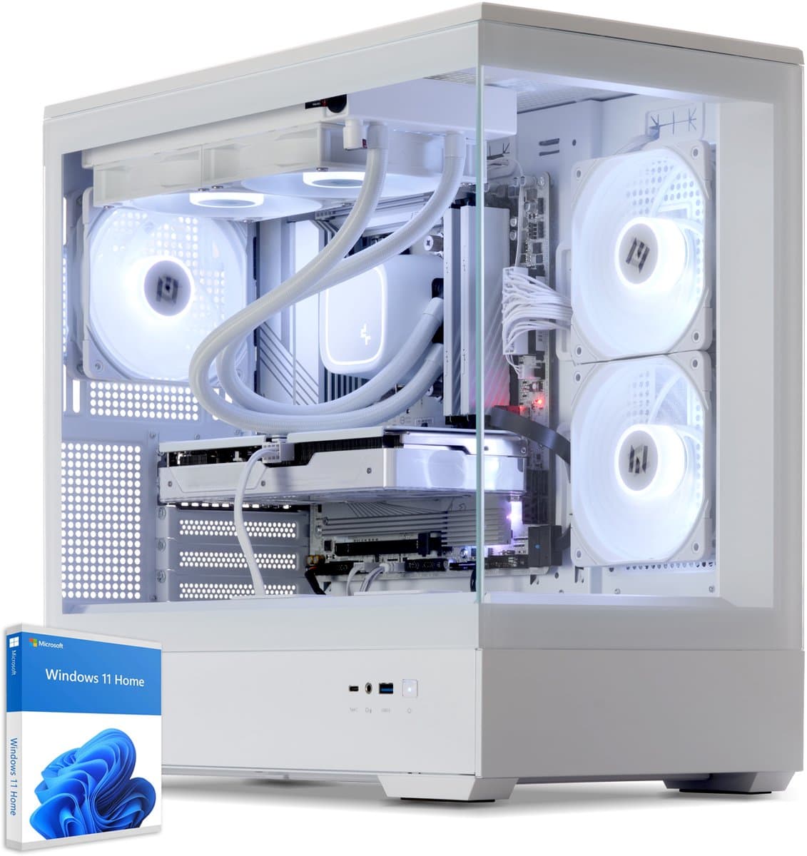 Sedatech Advanced Gaming PC Waterkoeling White Edition • AMD Ryzen 5 7600X 6x 4.7GHz • Geforce RTX5070 • 32Gb DDR5 • 2Tb SSD M.2 • WiFi • Bluetooth, USB C • Windows 11 • Desktop computer