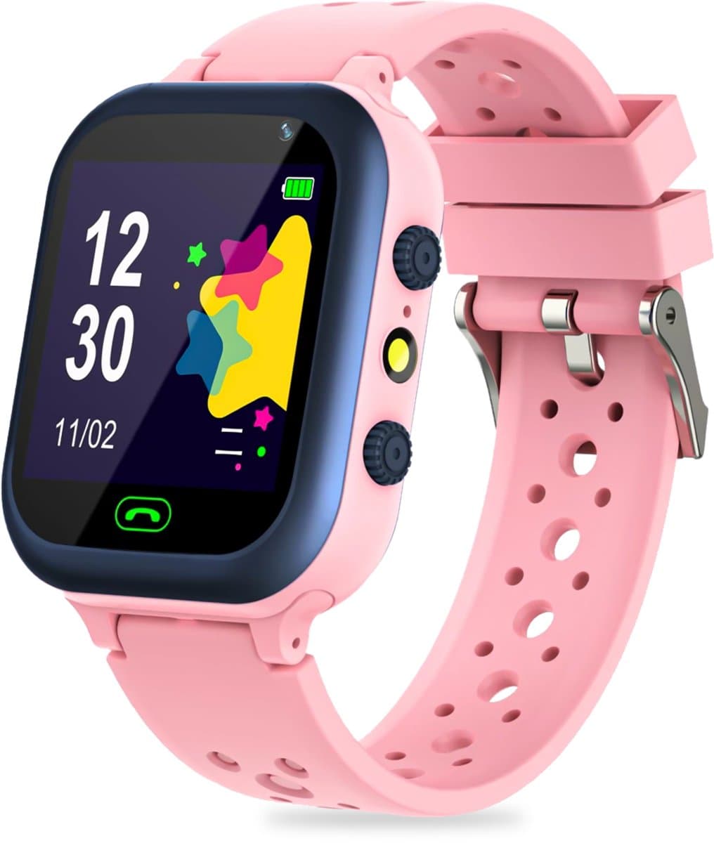 Ohome Smartwatch kinderen - Horloge Kind - Kinder Smartwatch - Tracker voor Kinderen - Kinderhorloge Jongen en meisjes - Roze